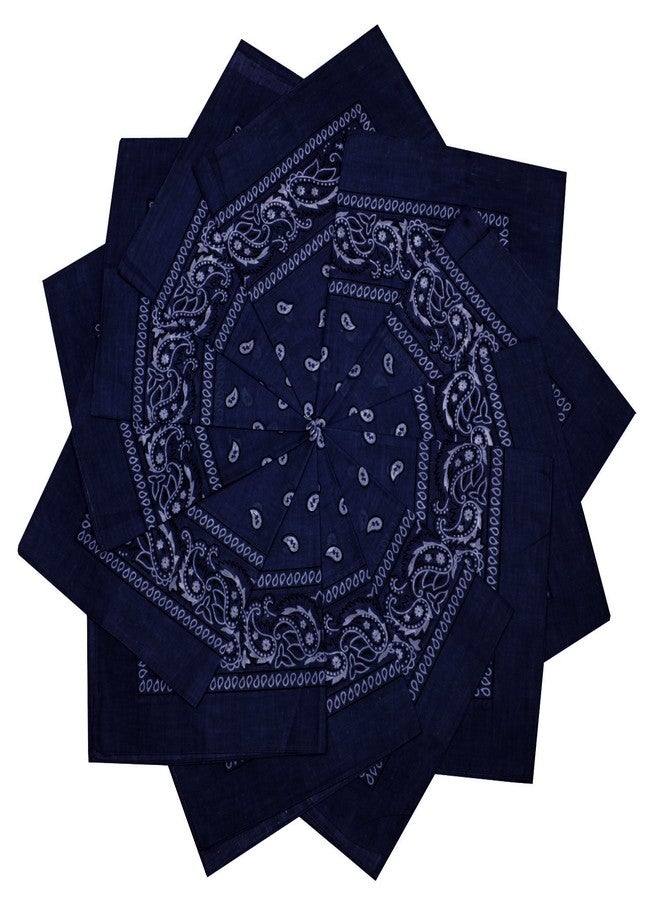 TZ Promise 12 Pack Bulk 100% Cotton Paisley Bandana Head Wrap Size 22 x 22 inches - Image 1
